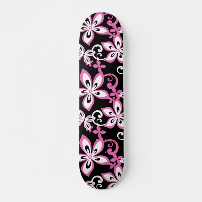 SKATE ALOHA HAWAII (PRETO/ROSA) (Frente)