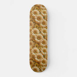 Skate Amarelo floral girassóis amarelos margaridas amare