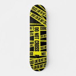 Skate Amarelo Não Cruze A Cena De Crime Áreas Perigosas 