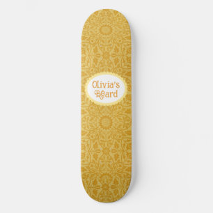 Skate Amarelo Ouro personalizado