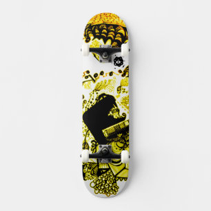 Skate Amarelo preto