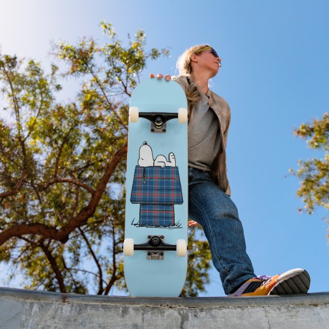 Skate Amendoins | Feriado de Xadrez de Snoopy Flannel (Ao ar livre 1)