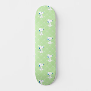 Skate Amendoins   Padrão de Sonhos de Deco Verde Snoopy