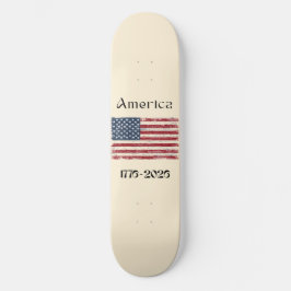 Skate America Flag 1776 to 2026 USA 250th Anniversary 