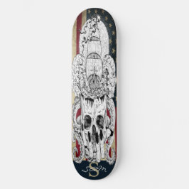 skate American NMaritime GIRLY Skull