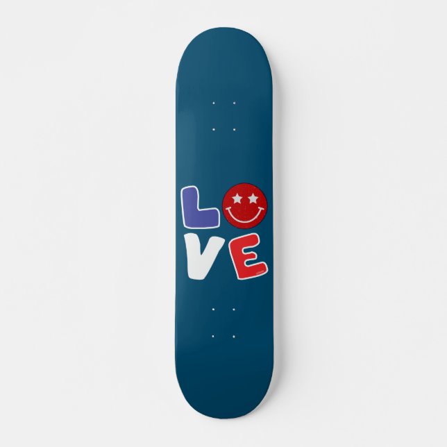 Skate AMERICANO ADORA engraçado 4 de julho (Frente)