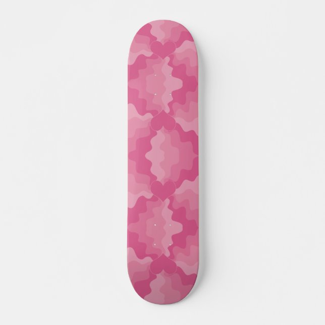 Skate Amor Coração - Rosa (Frente)