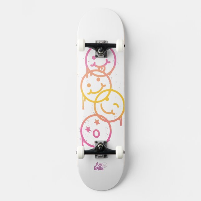 Skate Amor Divertido: Triple Smiley Cruiser (Frente)