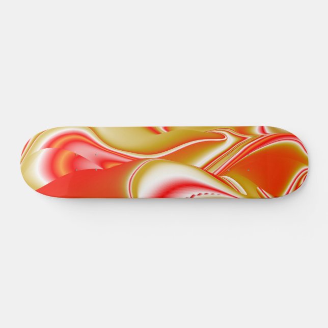 Skate Amor e Abstrato 3D Rainbowart Dourado (Horz)