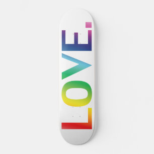 Skate Amor, orgulho lgbt lgbtq gay quedas cores do arco-