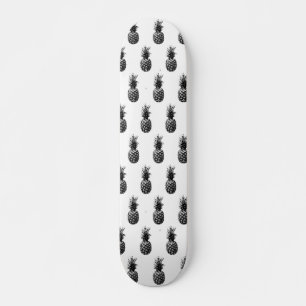 Skate Ananás preto e branco Elegante