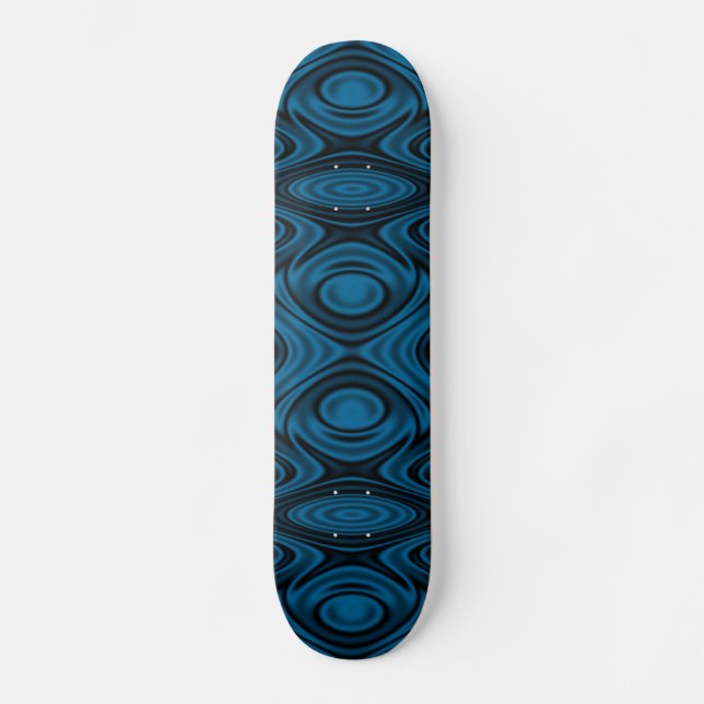 Skate Anéis e ondulações azuis (Frente)