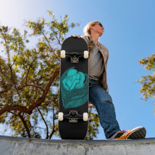 Skate Angels Kissing, Design preto e verde