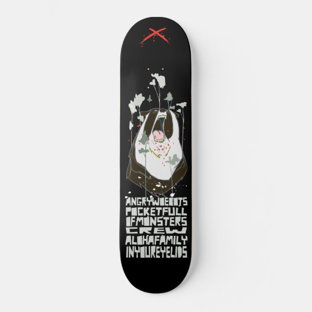 Skate Angry Woebots "Bolsa Cheia de Monstros" (Frente)