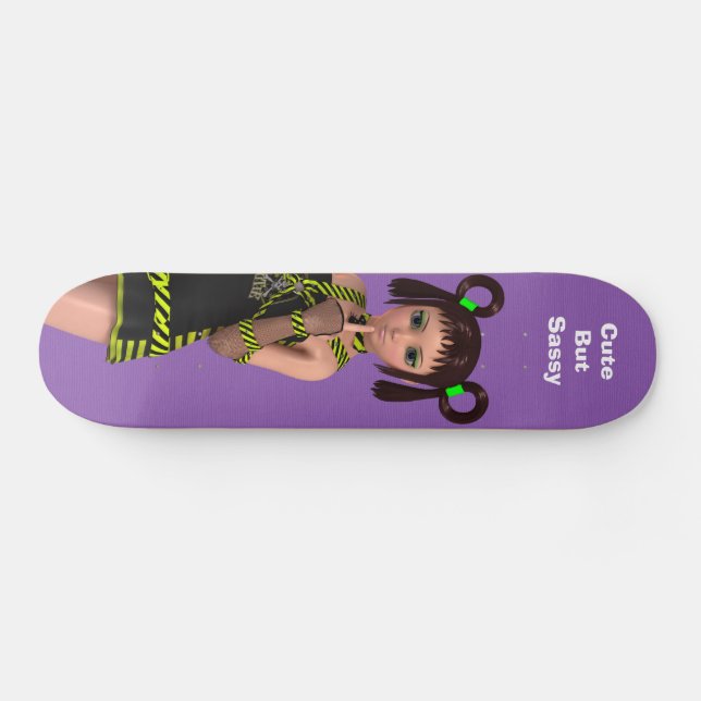 Menina de Anime no skate, skate de Menina de Anime