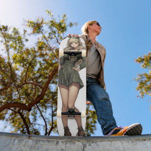 Skate Anime de Garota Loura