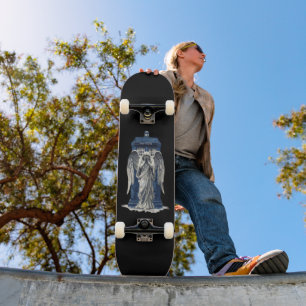 Skate Anjo de ressonância com Caixa Azul de Polícia 1
