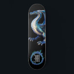 Skate *~* AP88 Fogo do Dragão Metálico Elemental<br><div class="desc">(Pesquise no código AP88 para localizar itens semelhantes ) Transferência fácil para outros produtos Zazzle. Element DRAGON (DRAGÃO de elemento) com ANEL de FIRE / FLAMES / FLAME e MONOGRAMA INICIAL para seu nome - Mantenha ou edite ou exclua o texto. Este famoso skate tradicional chinês estilo personalizado pro Element...</div>