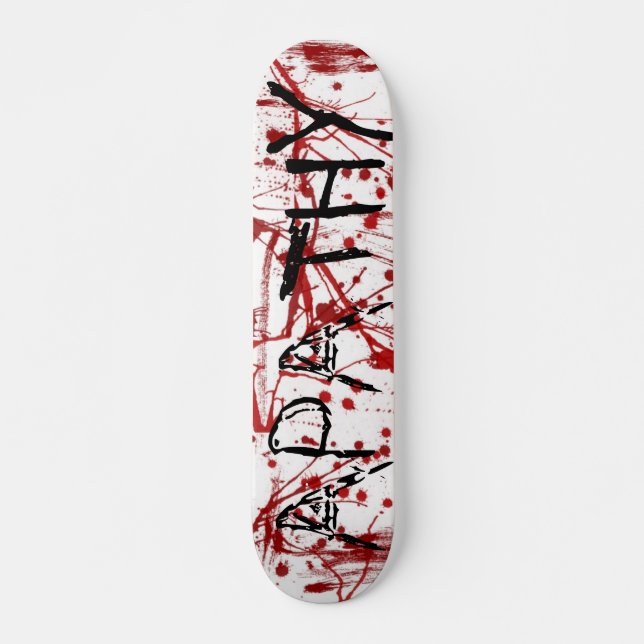 Skate Apatia do Splatter do sangue (Frente)