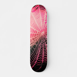 Skate Aranha-Aranha Preta-Rosa-Quente-Assustadora-Assust