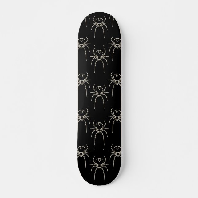 Skate Aranha - Bat Black e Bone White (Frente)