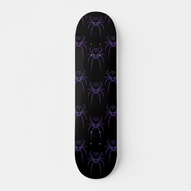 Skate Aranha em Roxo e Preto (Frente)