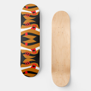 Skate Arca de abstrato Noah Preta Caramelo Vermelho Bran