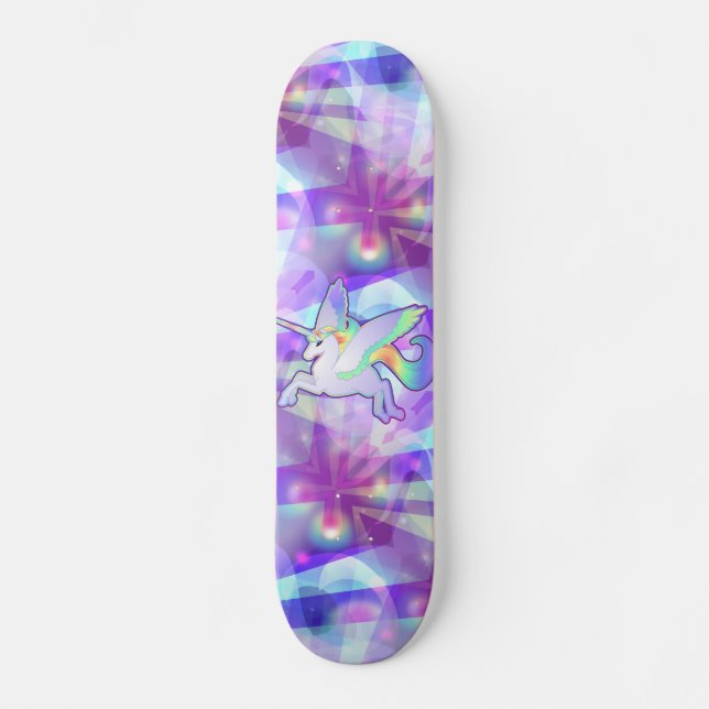 Skate Arco-íris Alicorn (Frente)