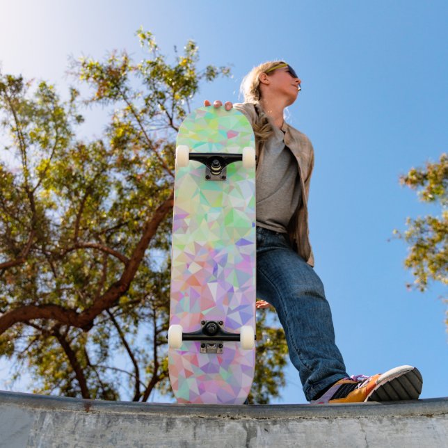Skate Arco-íris de Baixo Poli (Ao ar livre 1)