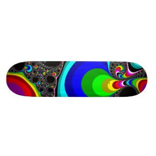 Skate Arco-íris Globular - Fractal