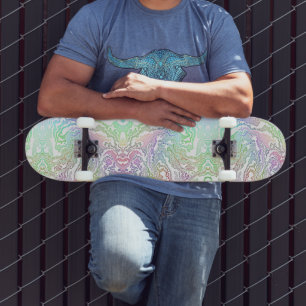 Skate Arco-íris Marmoreado