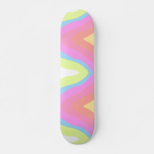 Skate Arco-íris multicolorido rosa roxo mês do orgulho f
