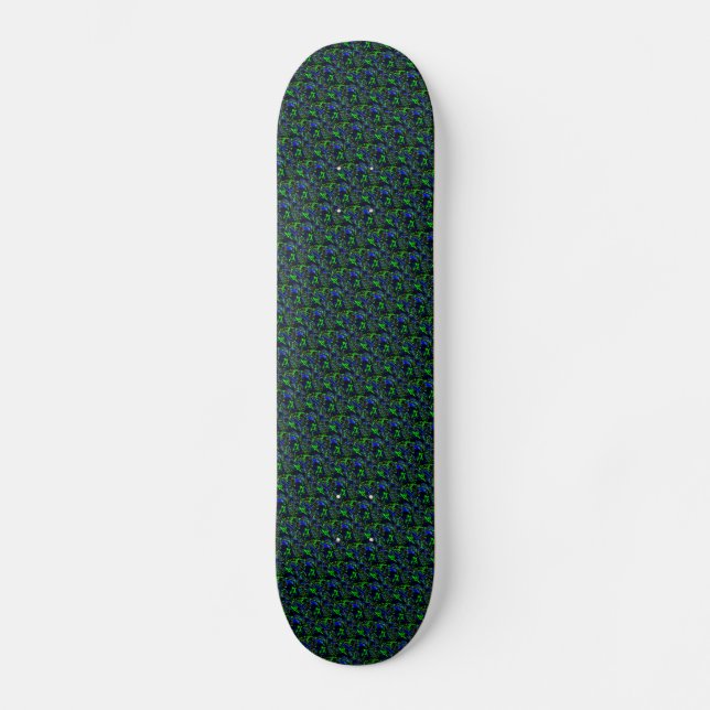 Skate Ardeco Louco no Estilo Arco-Íris Funky (Frente)