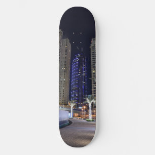 Skate Arquitetura de Dubai à noite