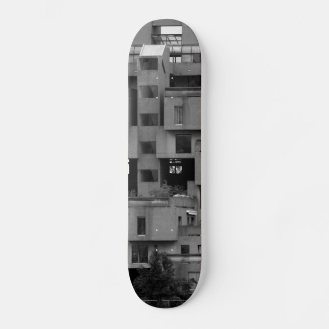 Skate Arquitetura em Preto e Branco  (Frente)