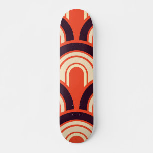 Skate Art Deco Anos 50 Retro-Abstrato Art