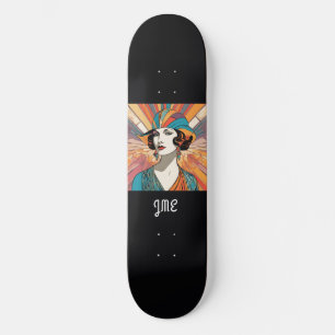 Skate Art Deco Imagem Inspirada Na moda Monograma