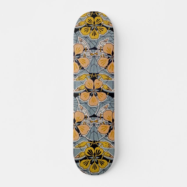 Skate Art Nouveau Design nº 10 @ VictoriaShaylee (Frente)
