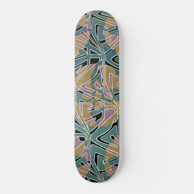 Skate Art Nouveau Design nº 11 @ VictoriaShaylee (Frente)