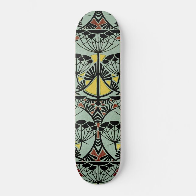 Skate Art Nouveau Design nº 5 @ VictoriaShaylee (Frente)