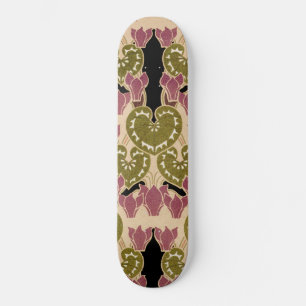 Skate Art Nouveau pattern #4