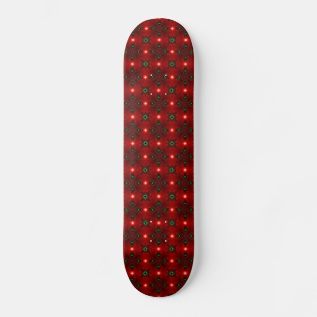Skate Artdeco de Natal em Estilo Retroativo (Frente)