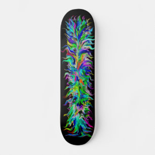 Skate Artdeco em estilo arco-íris