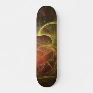 Skate Arte abstrata chama mágica