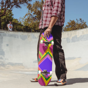 Skate Arte abstrata colorida