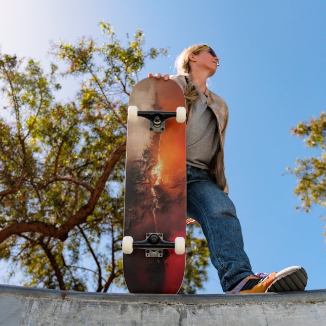 Skate Arte Abstrata Fúria Arrasadora (Ao ar livre 1)