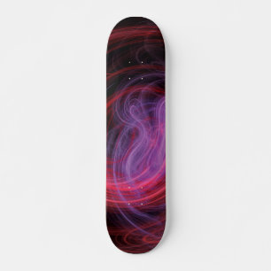 Skate Arte Abstrata Onda Vermelha