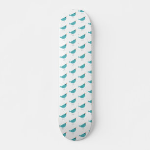 Skate Arte Adorável e Caprichosa da Natureza com Pássaro