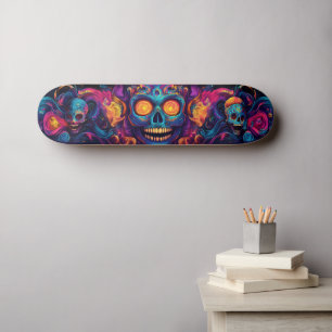 Skate Arte Crônica do Açúcar Psicodélico - Dia dos Morto