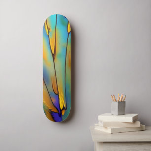 Skate Arte de Abstrato IA com pena de vidro contida